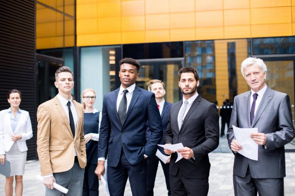 Diverse group of minority entrepreneurs exploring business ownership opportunities through Ace Home Care Franchise, empowering underrepresented leaders in the growing senior care industry.