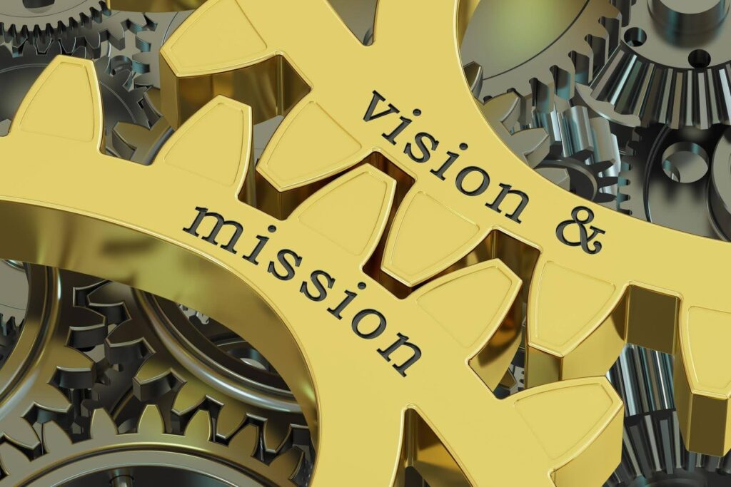Mission-driven franchise concept illustrated with interlocking gears, representing how Ace Home Care Franchise helps entrepreneurs build a scalable senior care business with a strong mission.