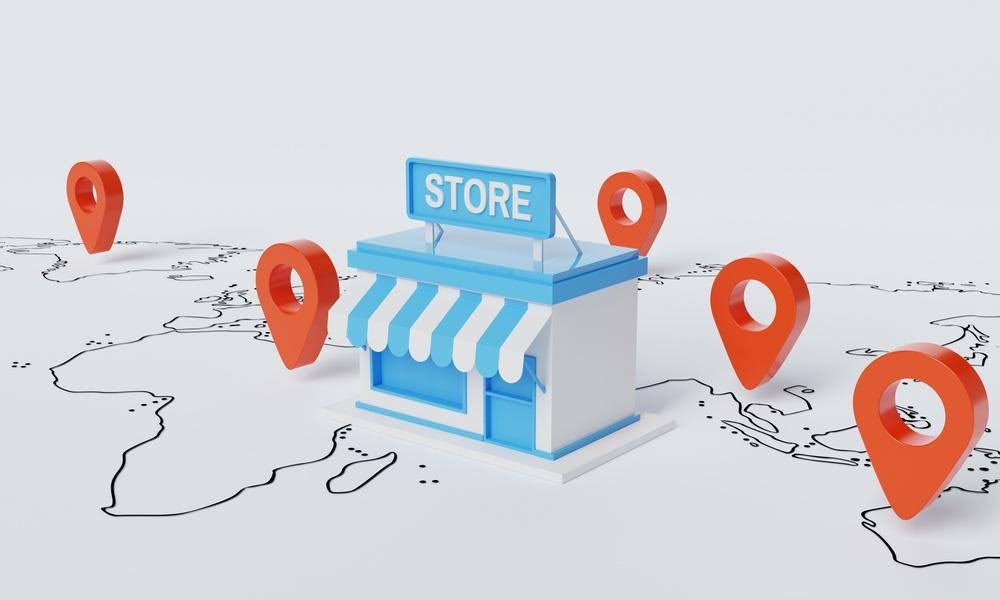 Map displaying multiple business locations, representing how to choose between multiple franchise offers with Ace Home Care Franchise based on territory, market potential, and long-term business growth.